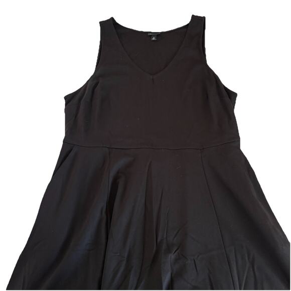 Torrid Black Ponte Skater Midi Dress Women’s Plus Size 3 Party Pockets Stretch - Picture 5 of 14